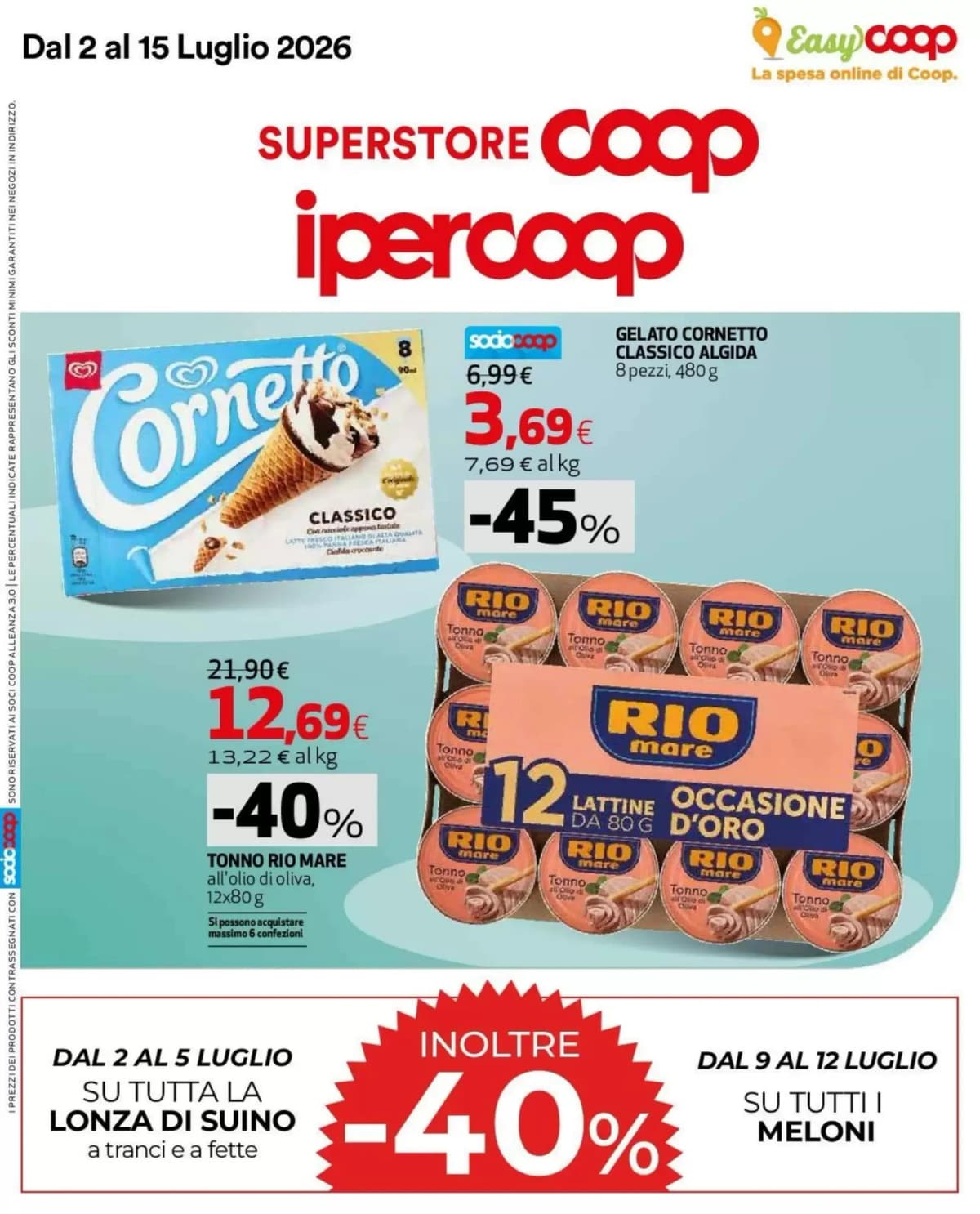 Copertina volantino Coop