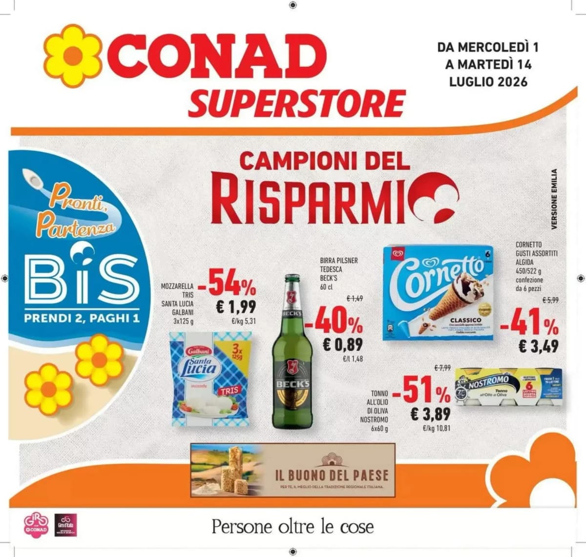 Copertina volantino Conad Superstore