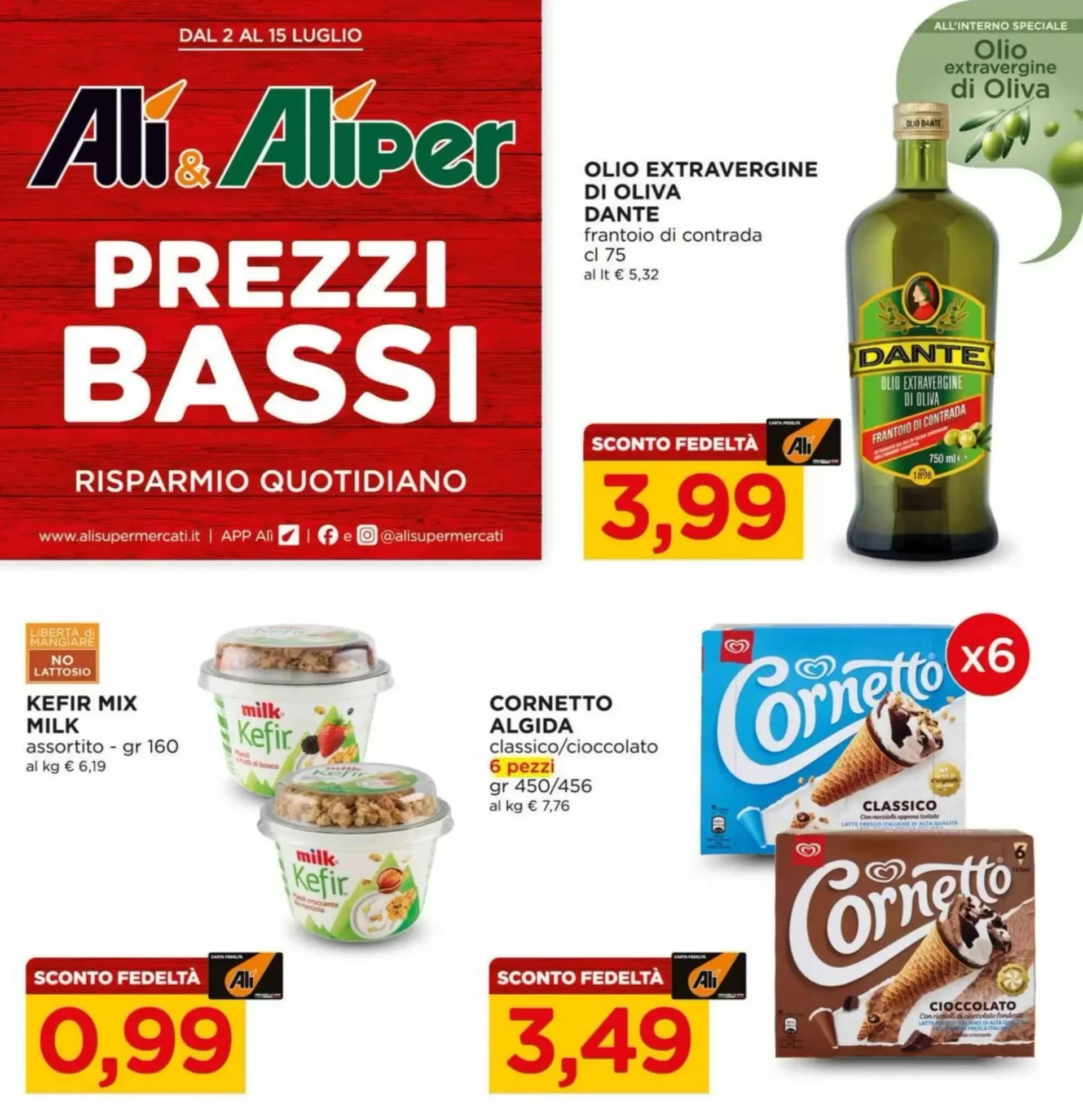 Pagina 1 - Anteprima Volantino Ali: Offerte valide dal 2 al 15 Luglio 2026