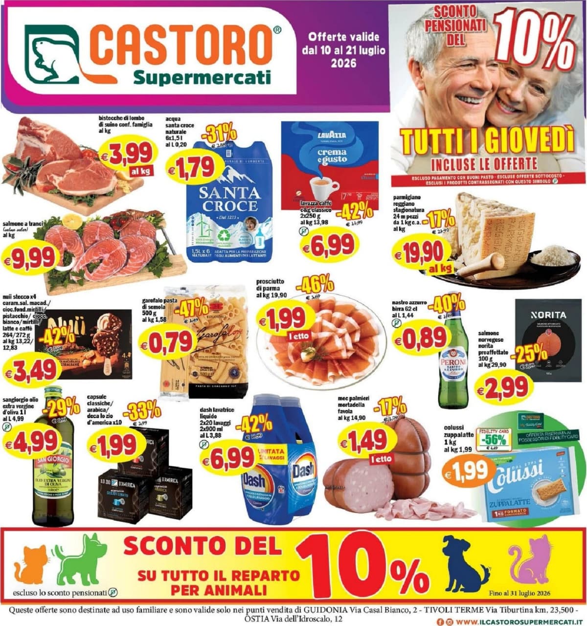 Copertina volantino Castoro