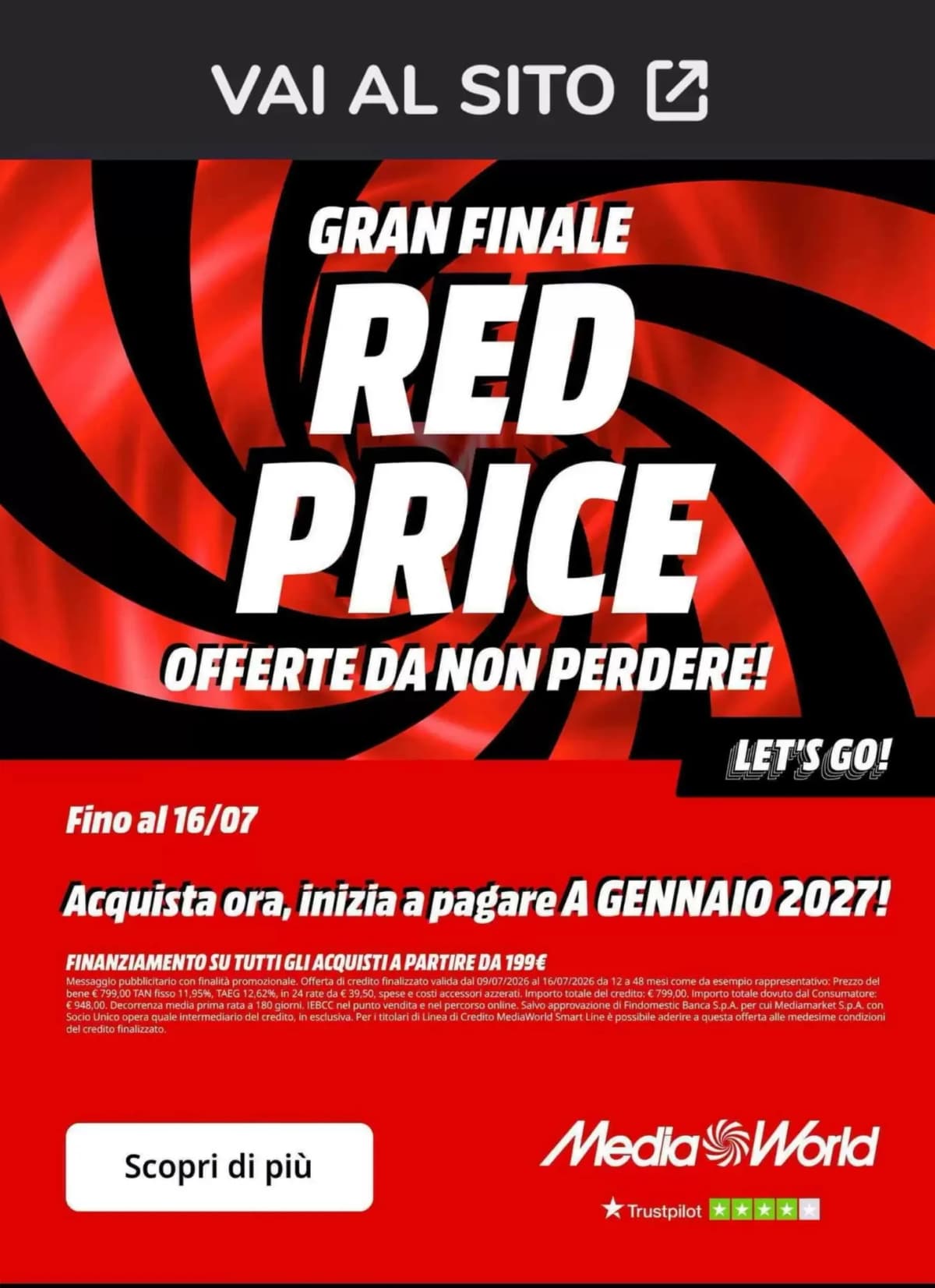 Copertina volantino MediaWorld