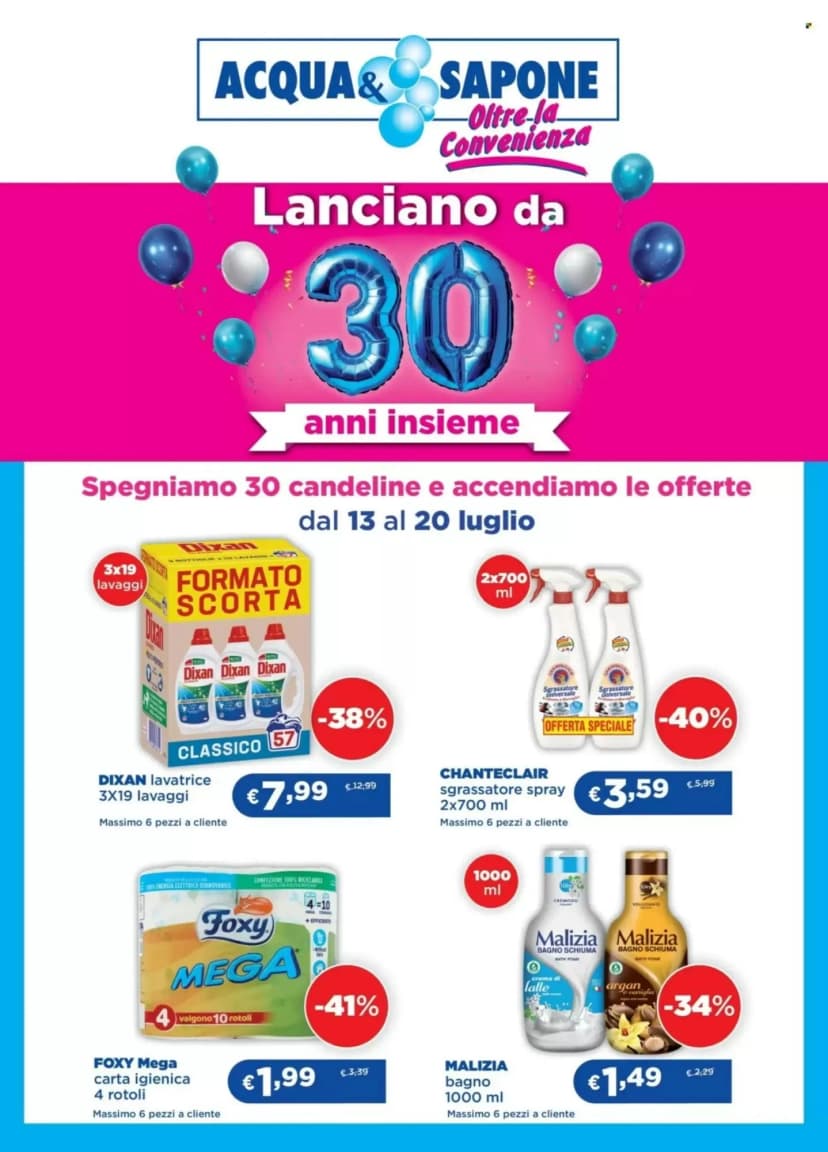 Volantino Acqua & Sapone