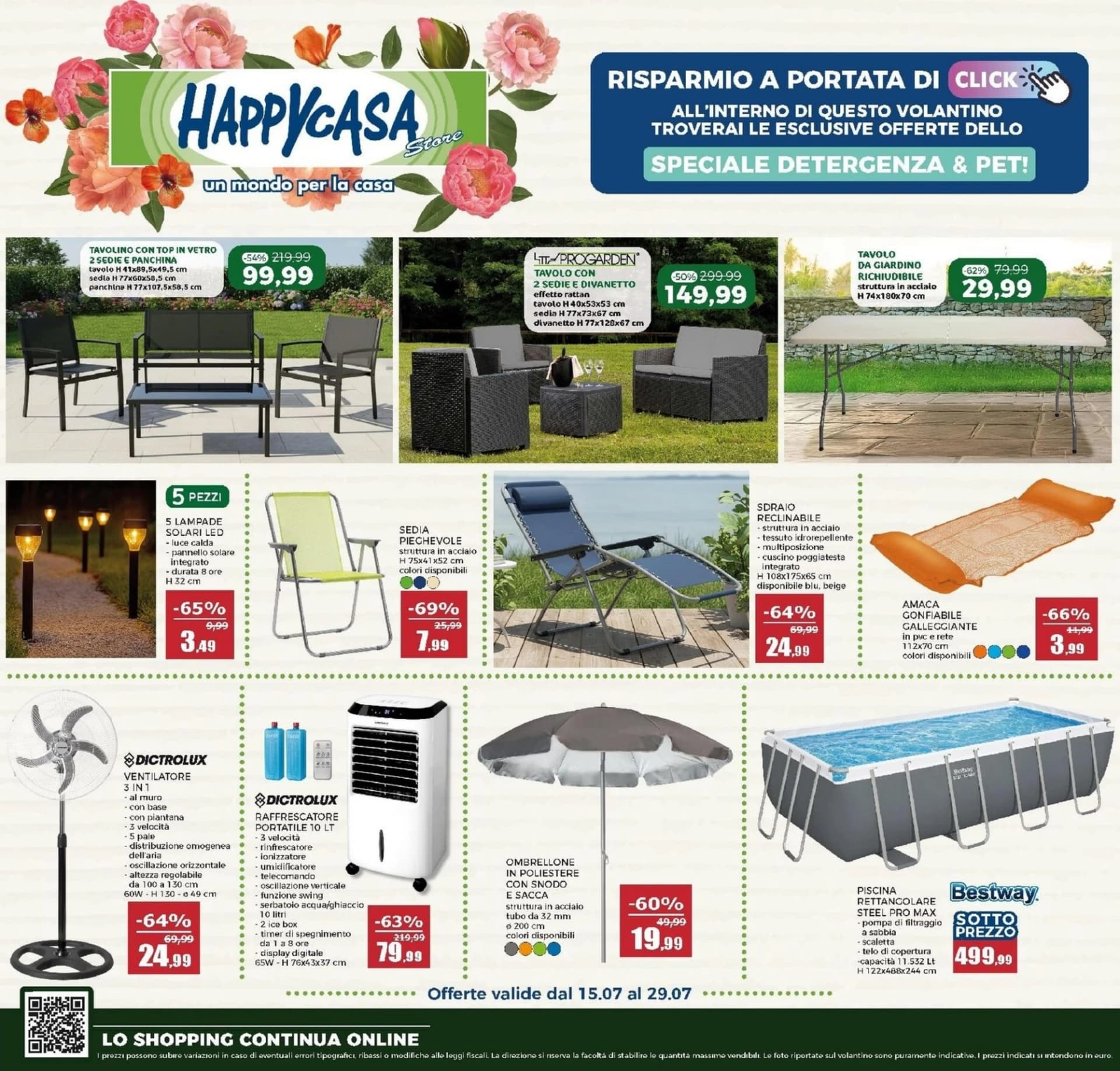 Pagina 1 - Anteprima Volantino Happy Casa: Offerte valide dal 15 al 29 Luglio 2026