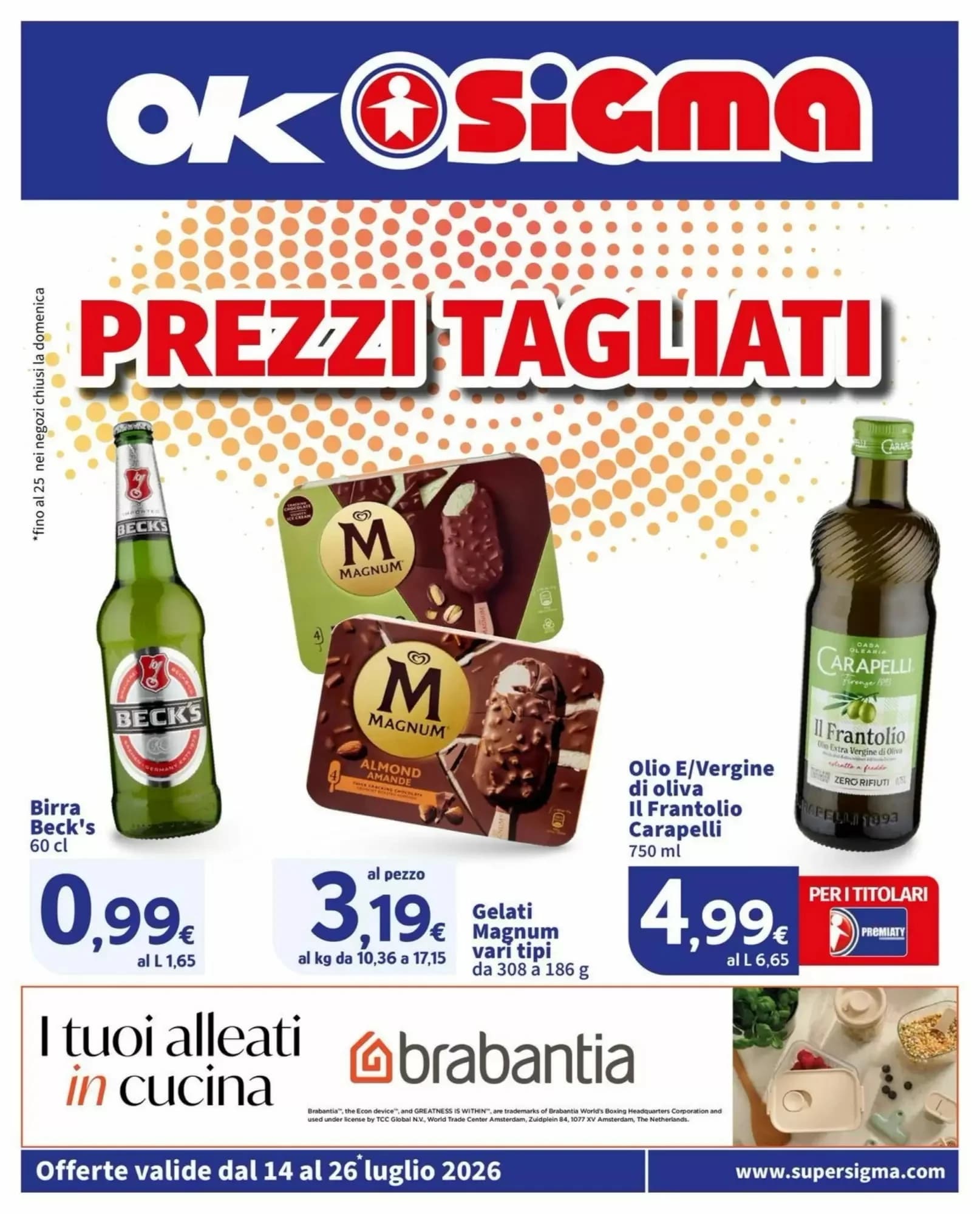 Pagina 1 - Anteprima Volantino Ok Sigma: Offerte valide dal 14 al 26 Luglio 2026