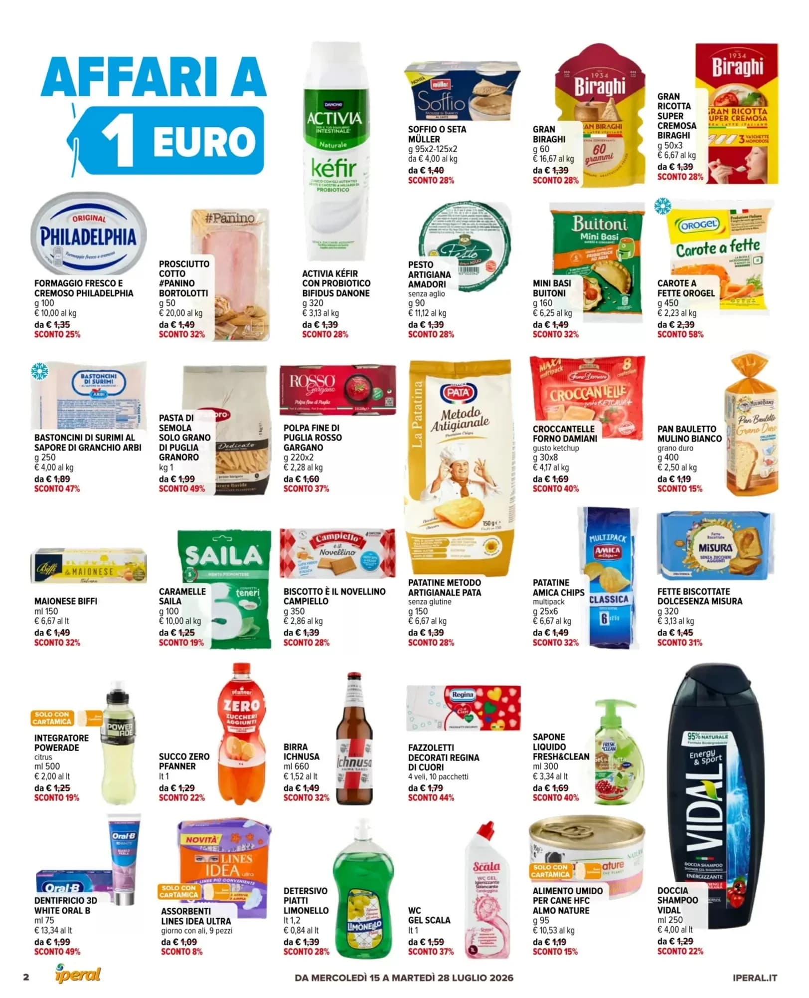 Pagina 2 - Anteprima Volantino Iperal: Offerte valide dal 15 al 28 Luglio 2026