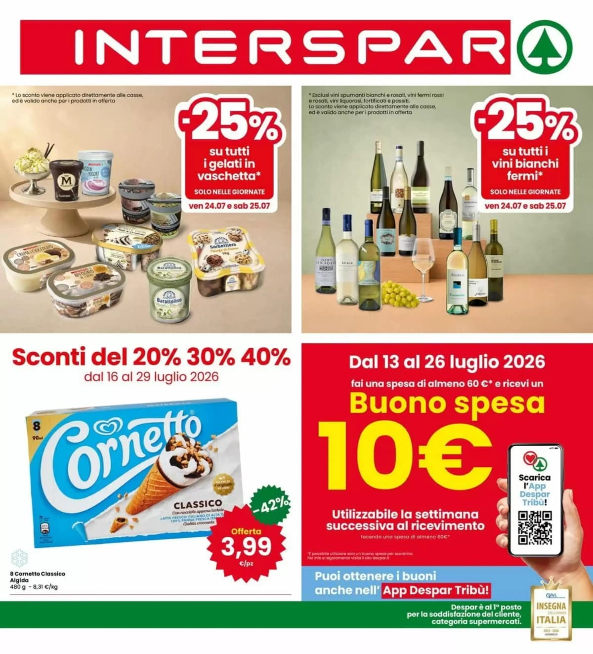 Copertina volantino Interspar