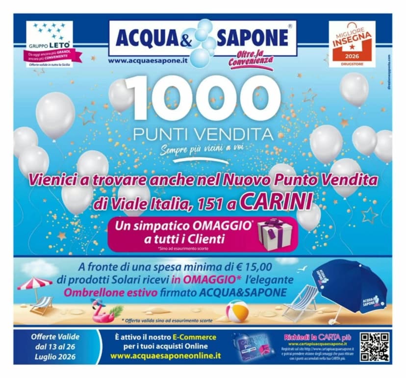 Volantino Acqua & Sapone