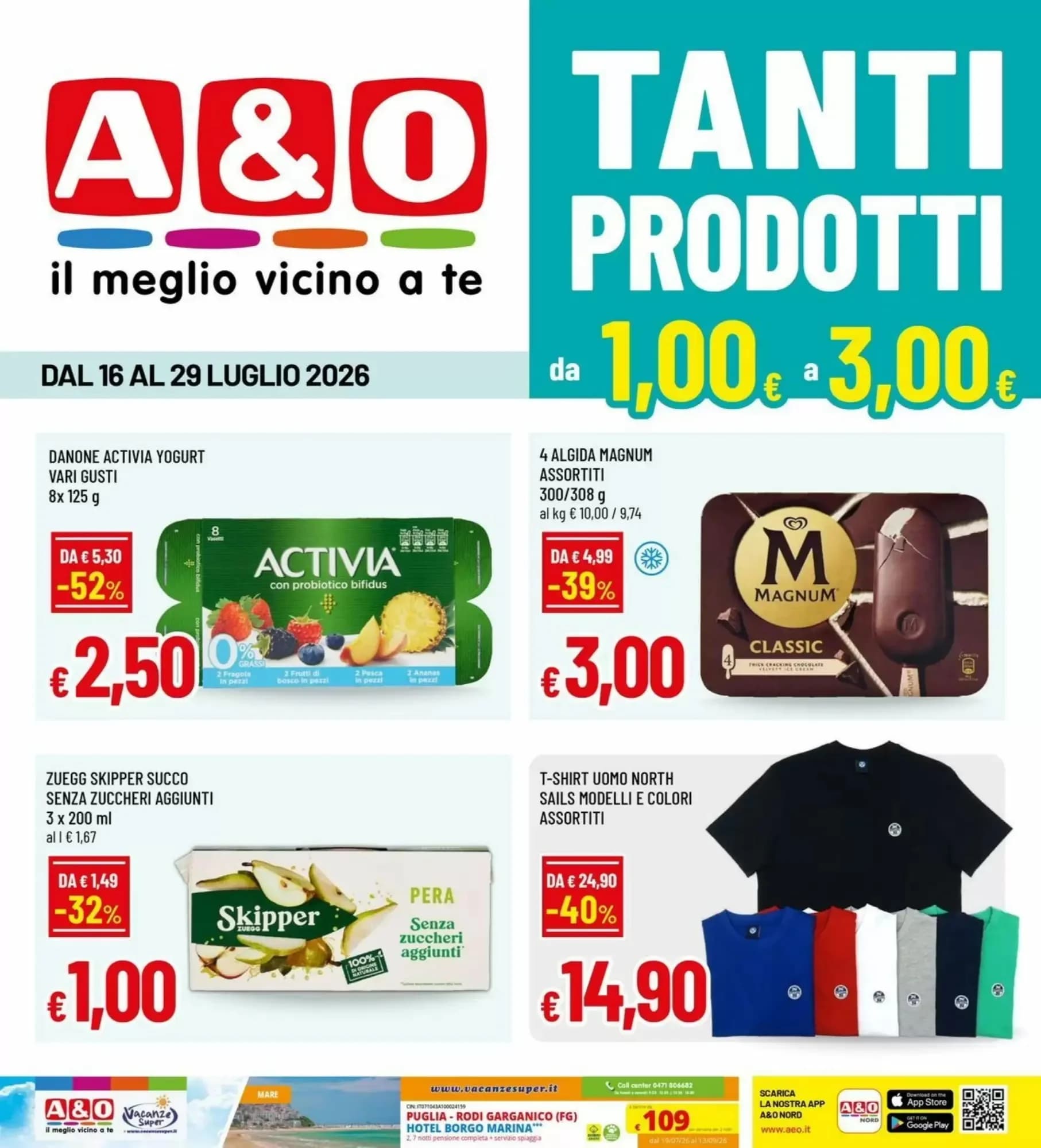 Pagina 1 - Anteprima Volantino A&O: Offerte valide dal 16 al 29 Luglio 2026