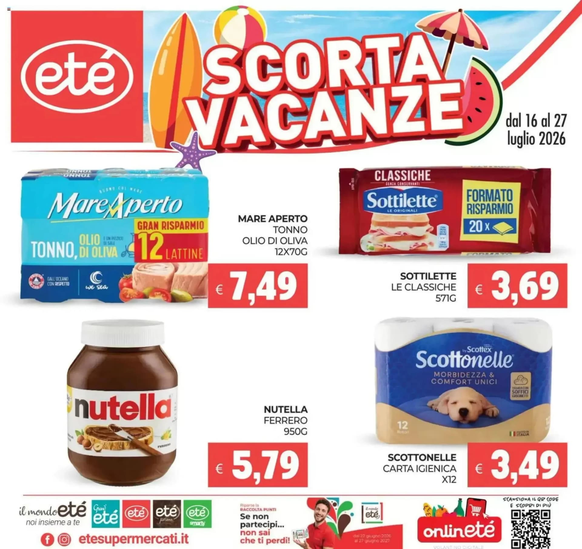 Pagina 1 - Anteprima Volantino Etè: Offerte valide dal 16 Luglio 2026 al 27 Luglio 2026