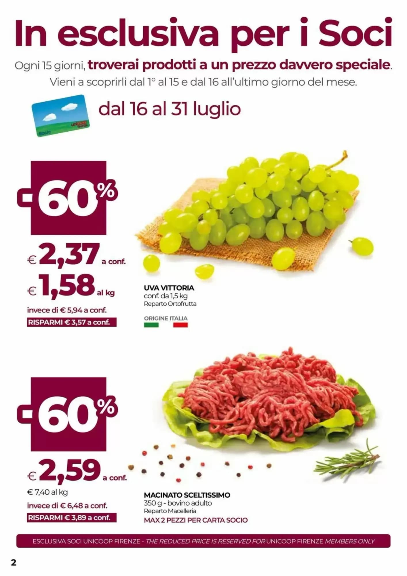 Pagina 2 - Anteprima Volantino Incoop: Offerte valide dal 23 Luglio 2026 al 5 Agosto 2026