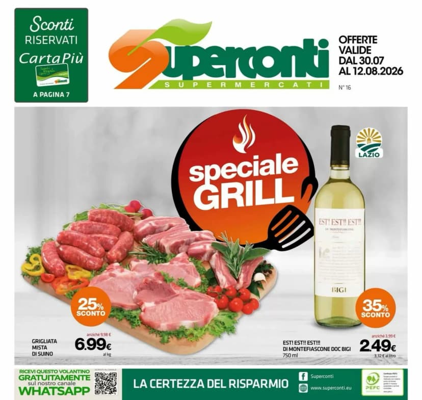 Volantino Grandi Magazzini Superconti