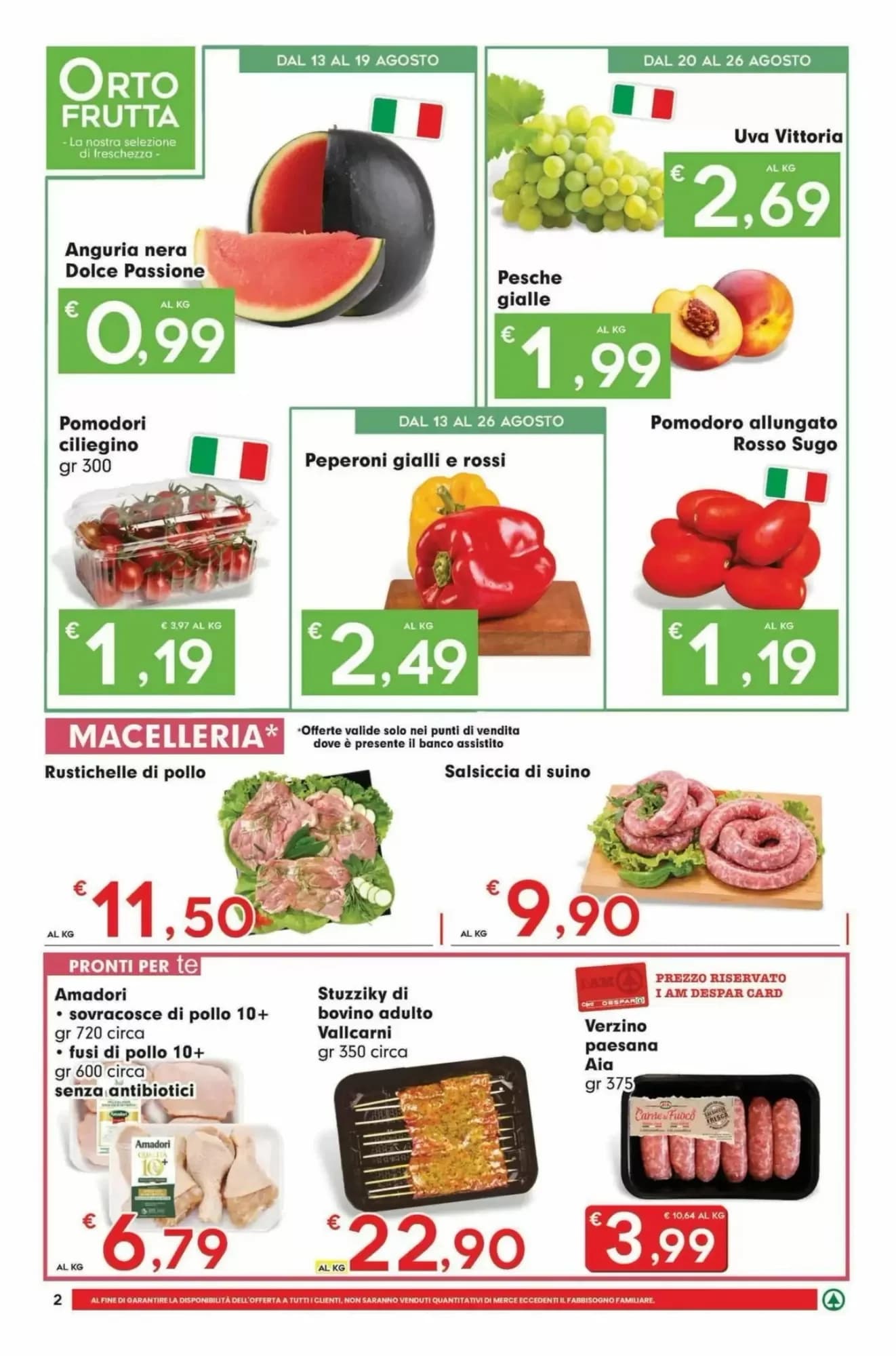 Pagina 2 - Anteprima Volantino Despar Express: Offerte valide dal 13 Agosto 2026 al 26 Agosto 2026