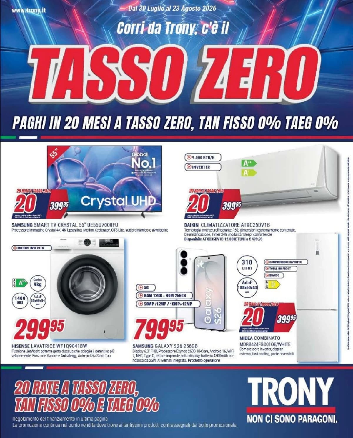 Copertina volantino Trony