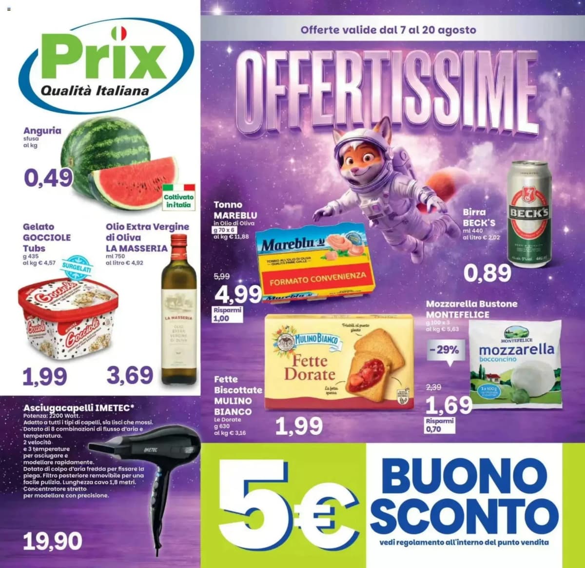 Copertina volantino Prix