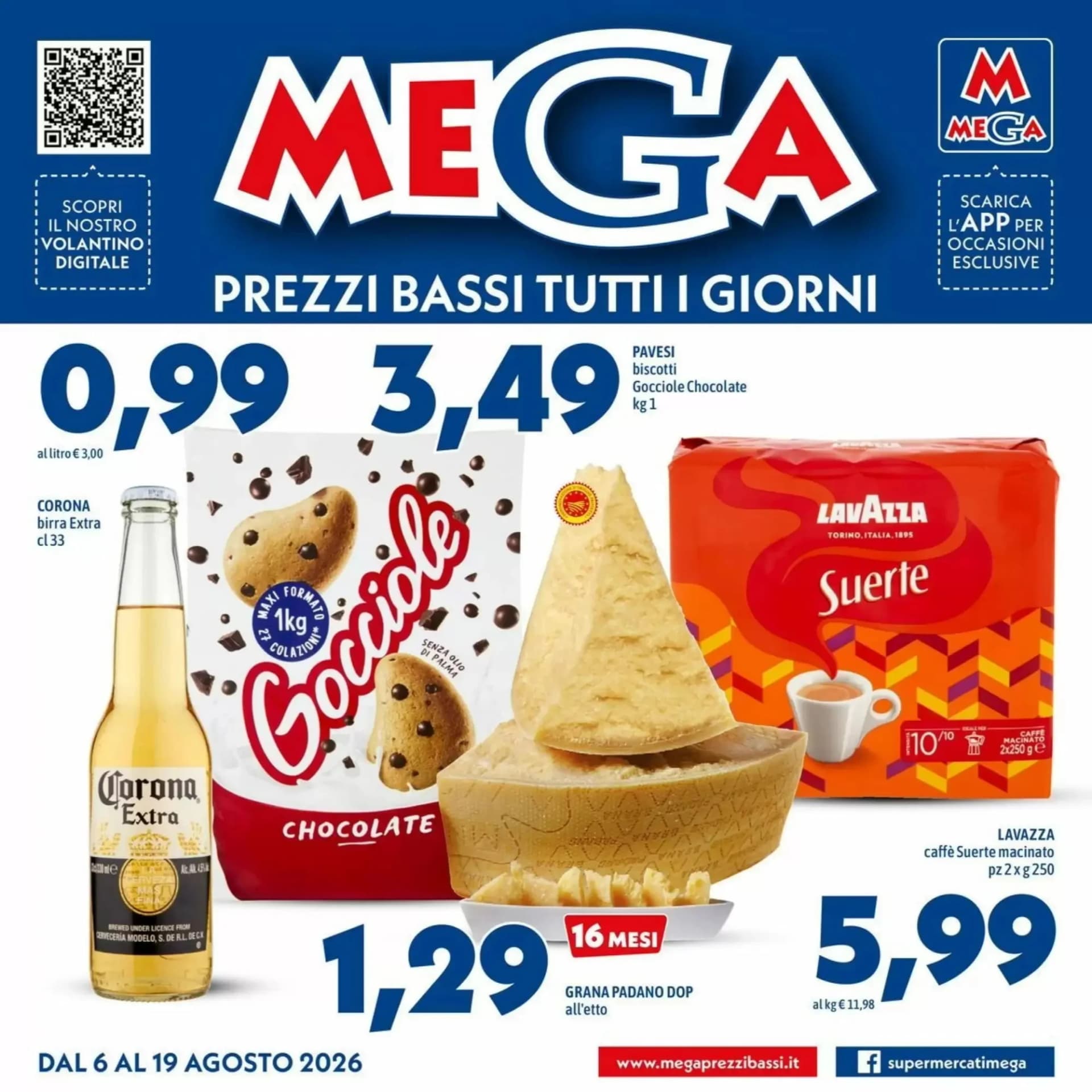 Pagina 1 - Anteprima Volantino Mega: Offerte valide dal 6 Agosto 2026 al 19 Agosto 2026