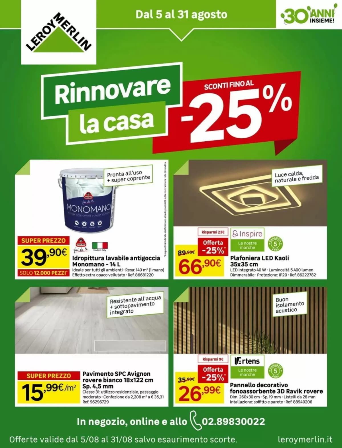 Copertina volantino Leroy Merlin