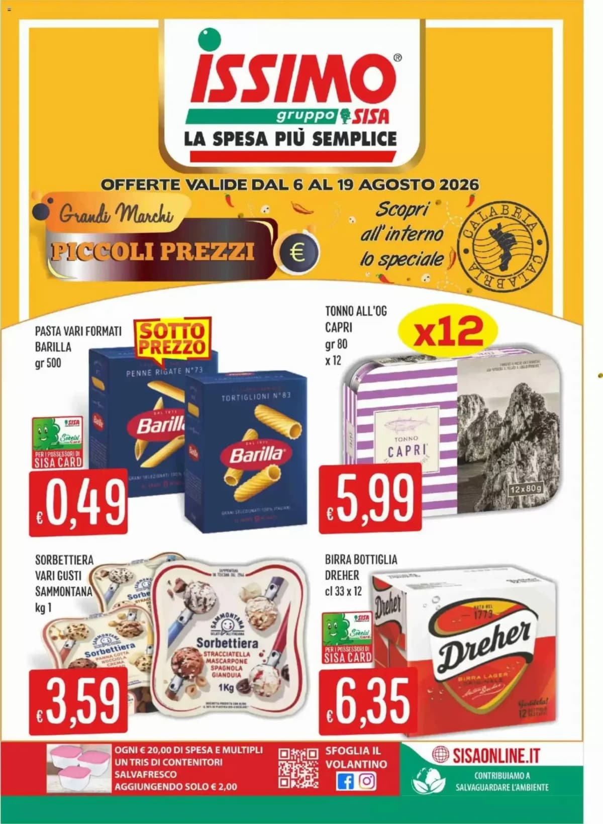 Copertina volantino Issimo Supermercado