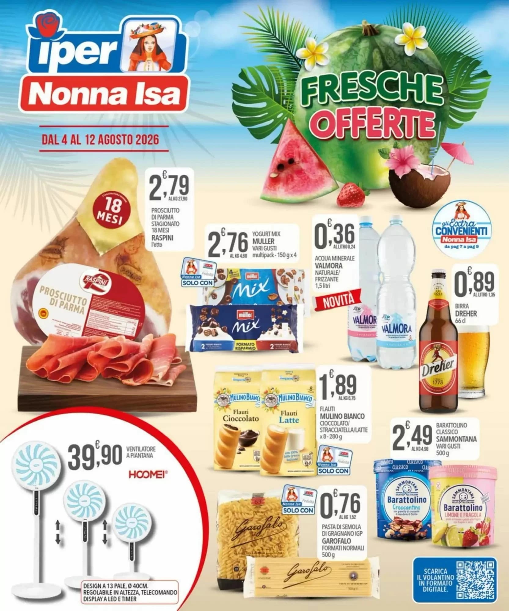 Pagina 1 - Anteprima Volantino Iper Nonna Isa: Offerte valide dal 4 Agosto 2026 al 12 Agosto 2026