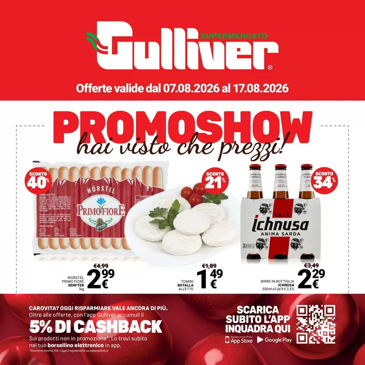 Copertina volantino Gulliver