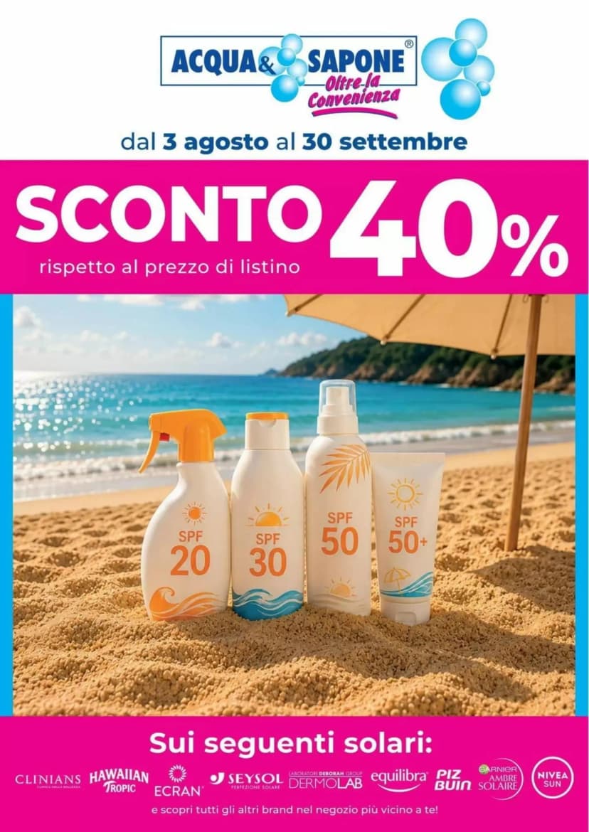 Volantino Acqua & Sapone