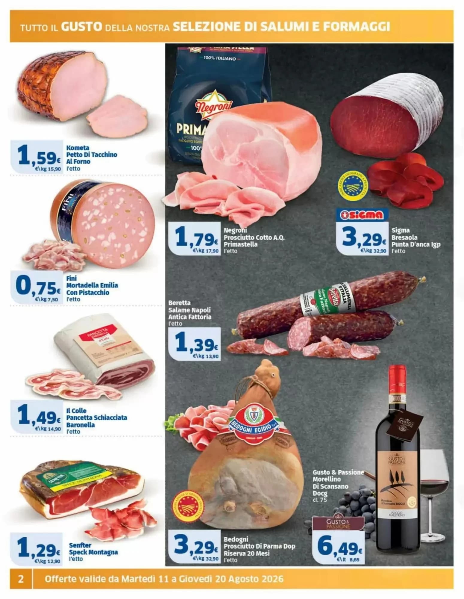 Pagina 2 - Anteprima Volantino Sigma: Offerte valide dal 11 Agosto 2026 al 20 Agosto 2026