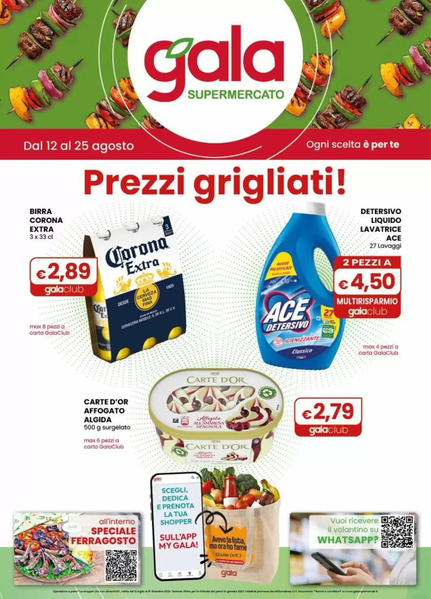 Pagina 1 - Anteprima Volantino Gala: Offerte valide dal 12 Agosto 2026 al 25 Agosto 2026