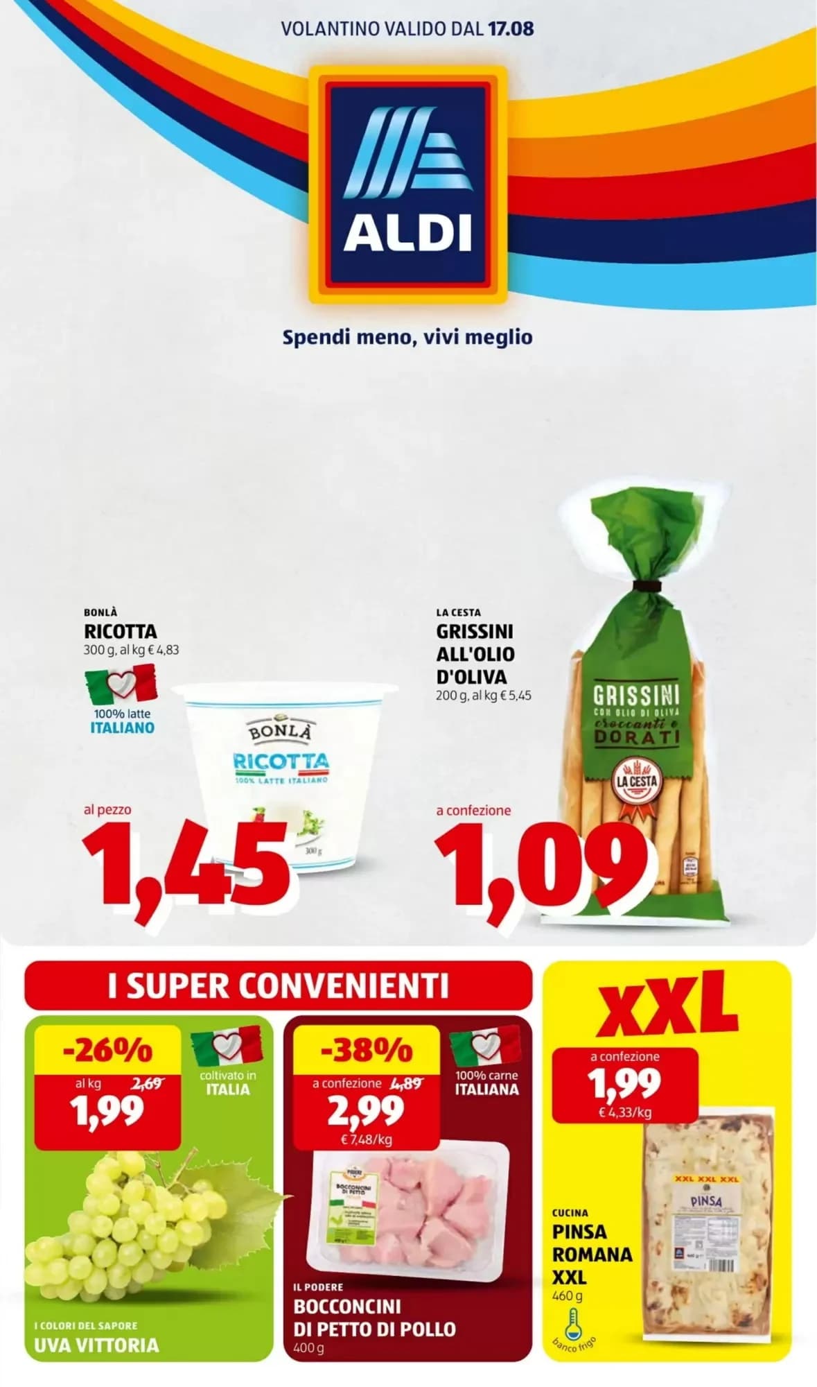 Copertina volantino Aldi