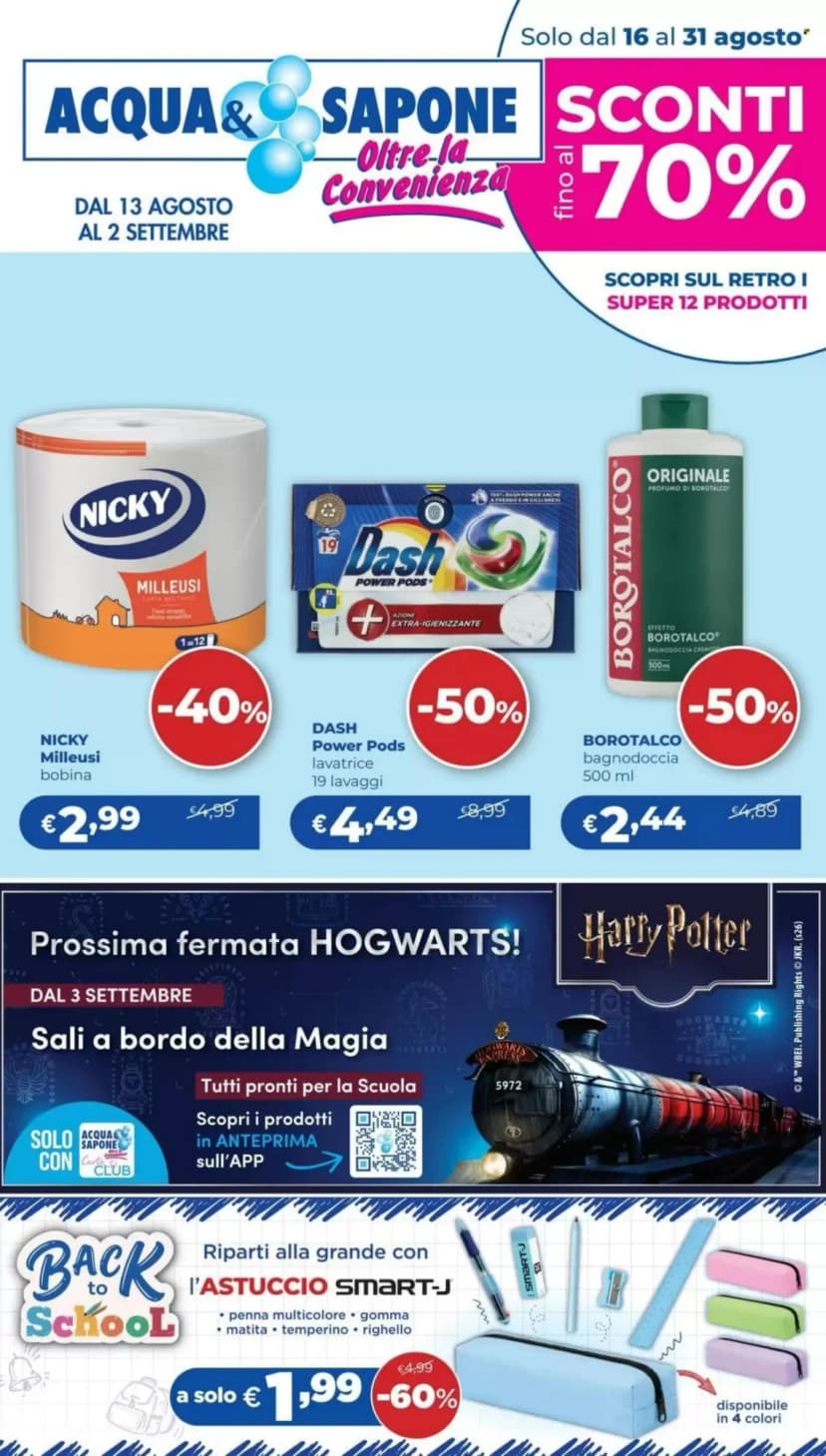 Volantino Acqua & Sapone