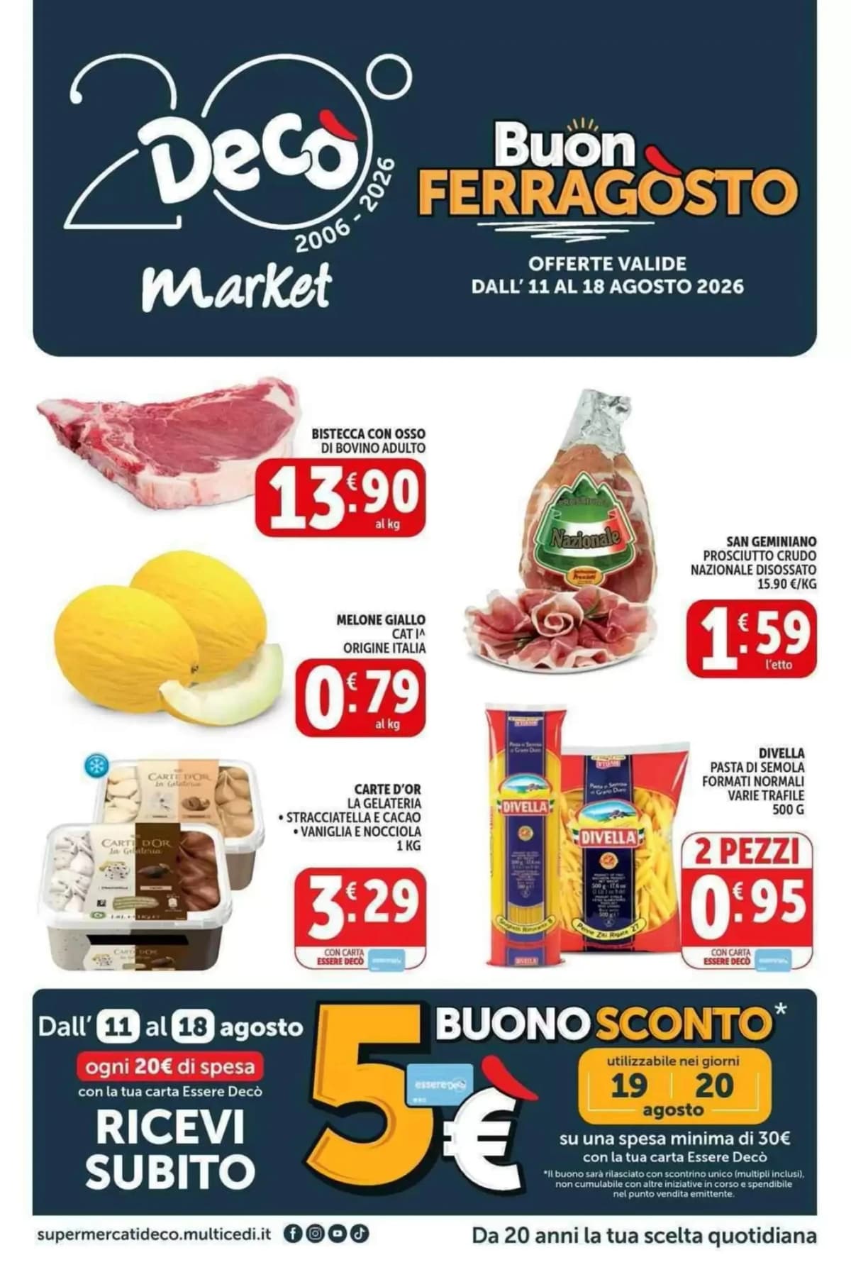 Copertina volantino Decò Market
