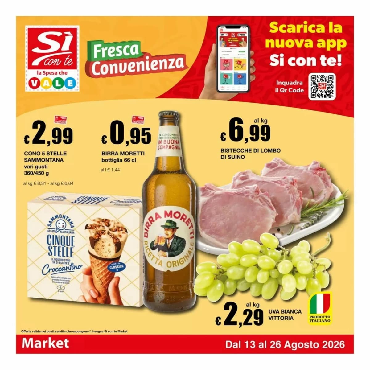 Copertina volantino Si con te supermercato