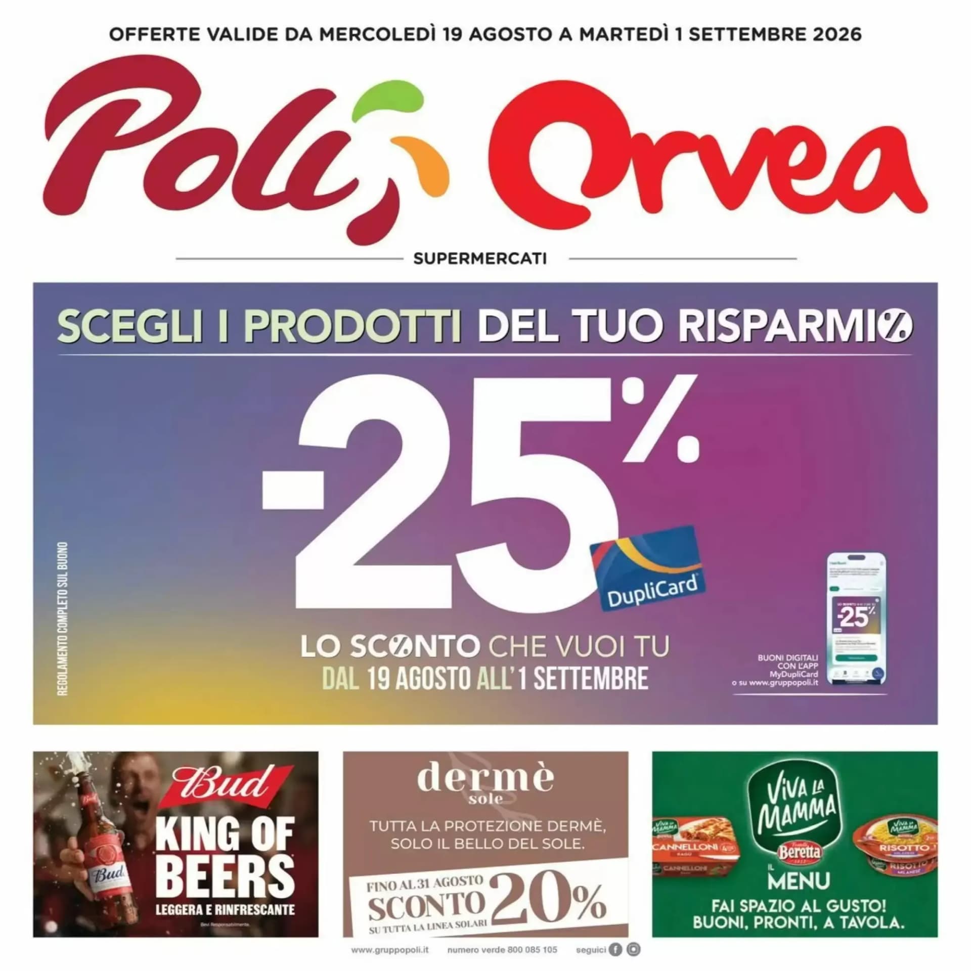 Pagina 1 - Anteprima Volantino Orvea: Offerte valide dal 19 Agosto 2026 al 1 Settembre 2026