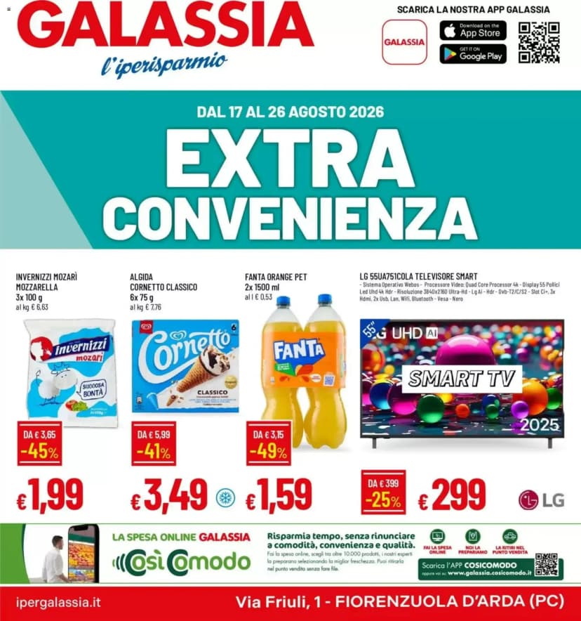 Volantino Galassia