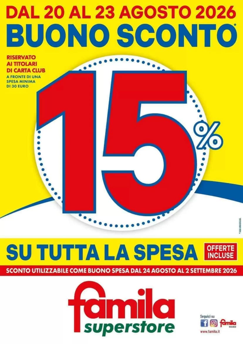 Volantino Famila Superstore
