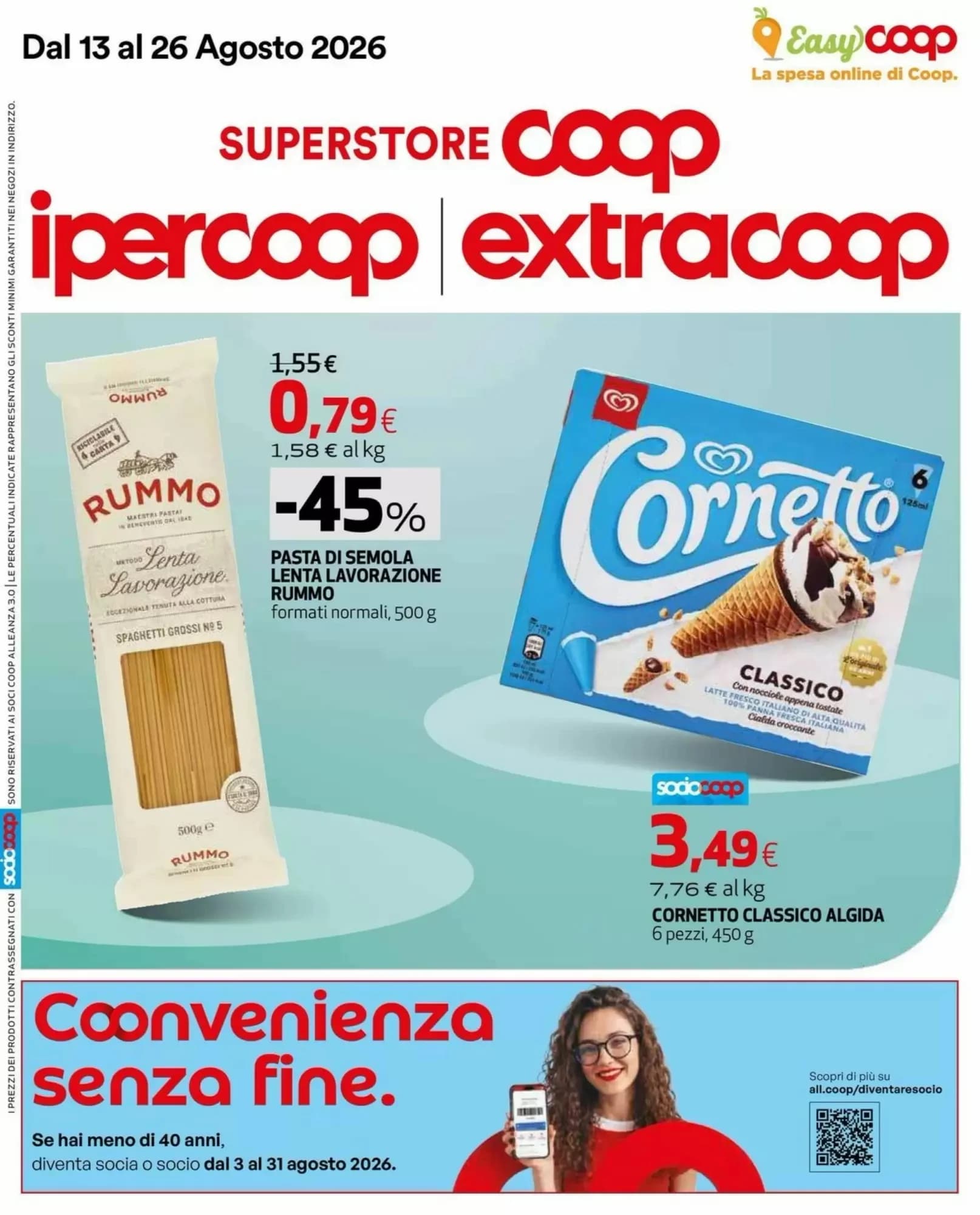 Pagina 1 - Anteprima Volantino Extracoop: Offerte valide dal 13 Agosto 2026 al 26 Agosto 2026