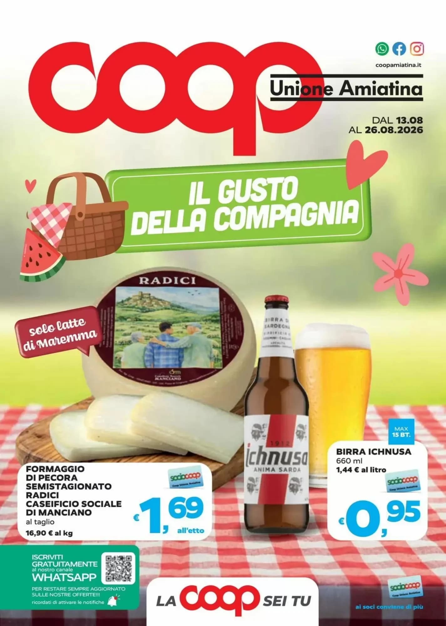 Pagina 1 - Anteprima Volantino Unicoop: Offerte valide dal 13 Agosto 2026 al 26 Agosto 2026