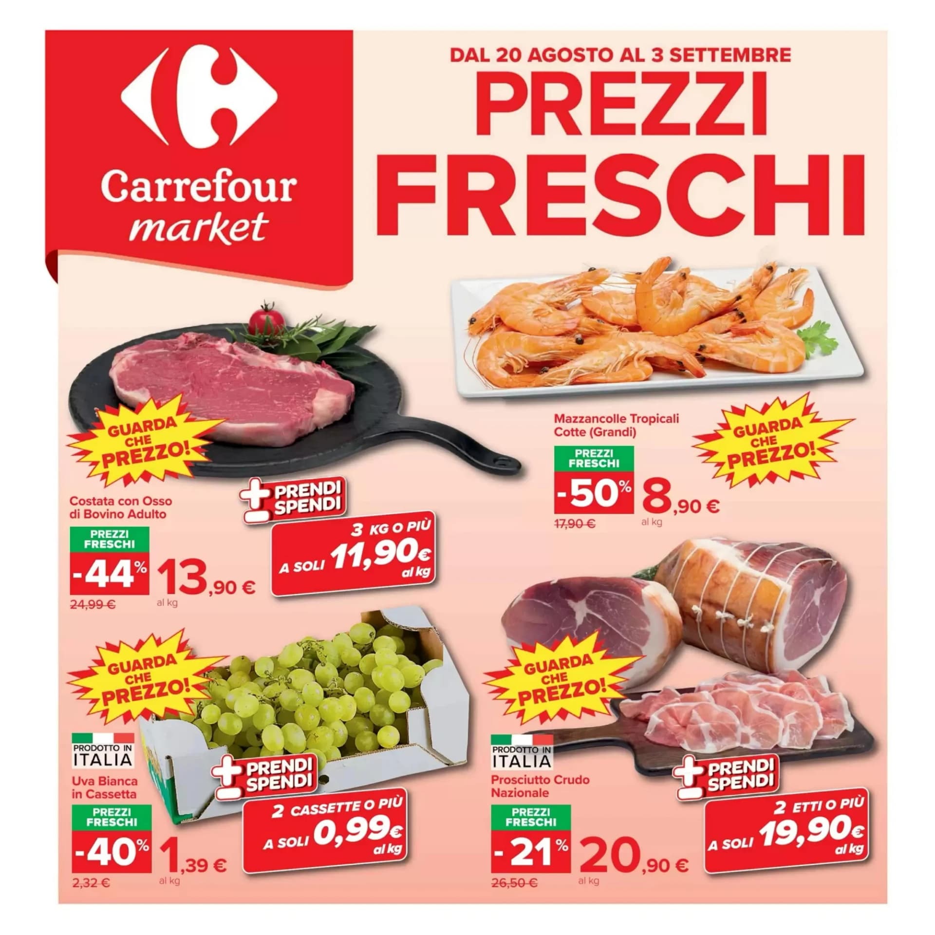 Pagina 1 - Anteprima Volantino Carrefour Market: Offerte valide dal 20 Agosto 2026 al 3 Settembre 2026