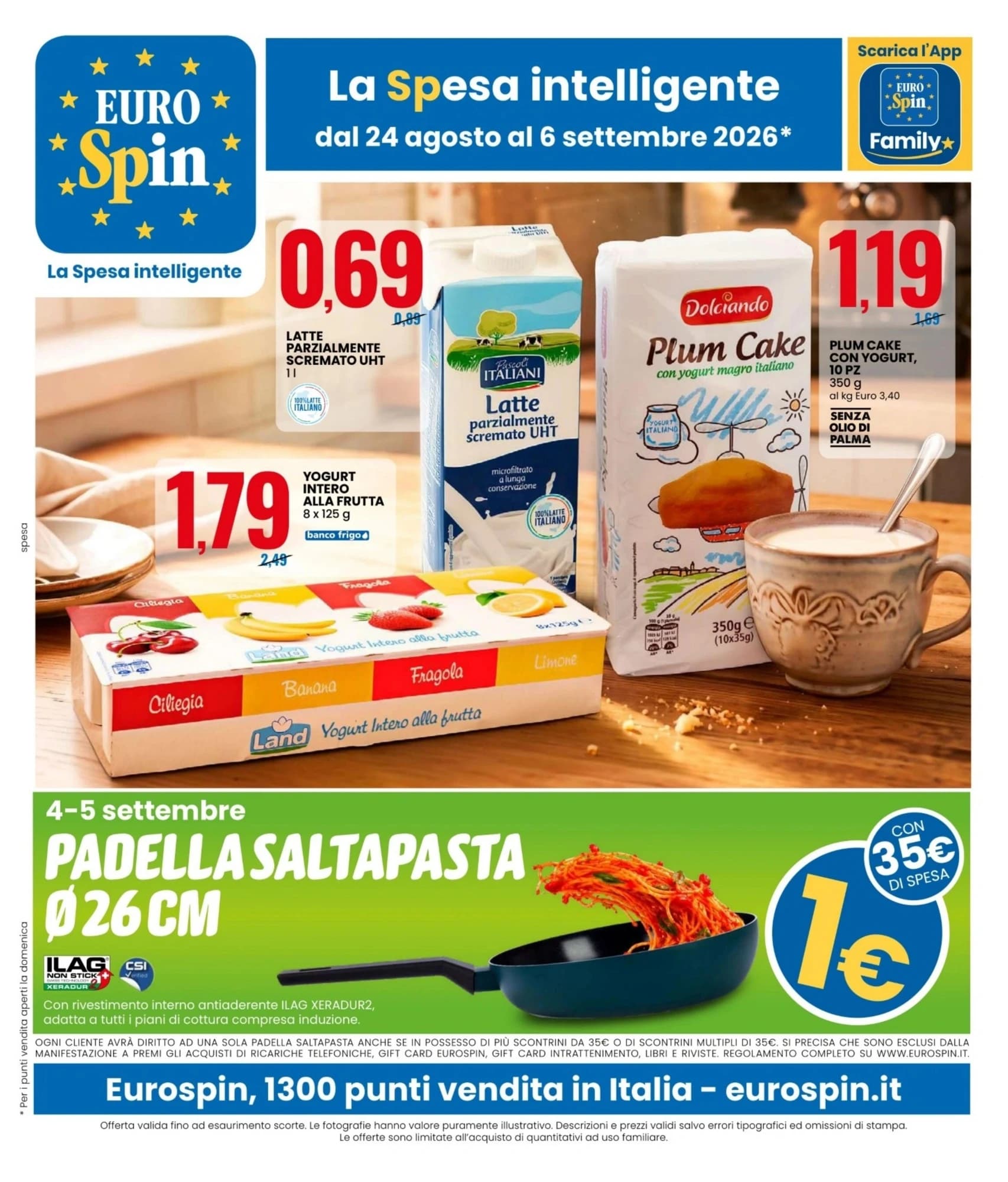 Pagina 1 - Volantino Eurospin dal 24 Agosto al 6 Settembre 2026: Ante