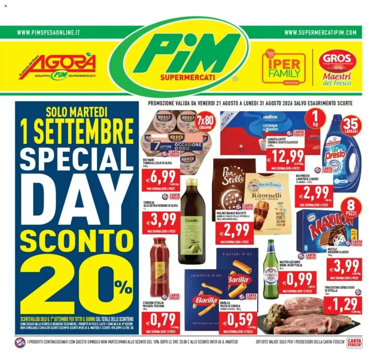 Copertina volantino Pim
