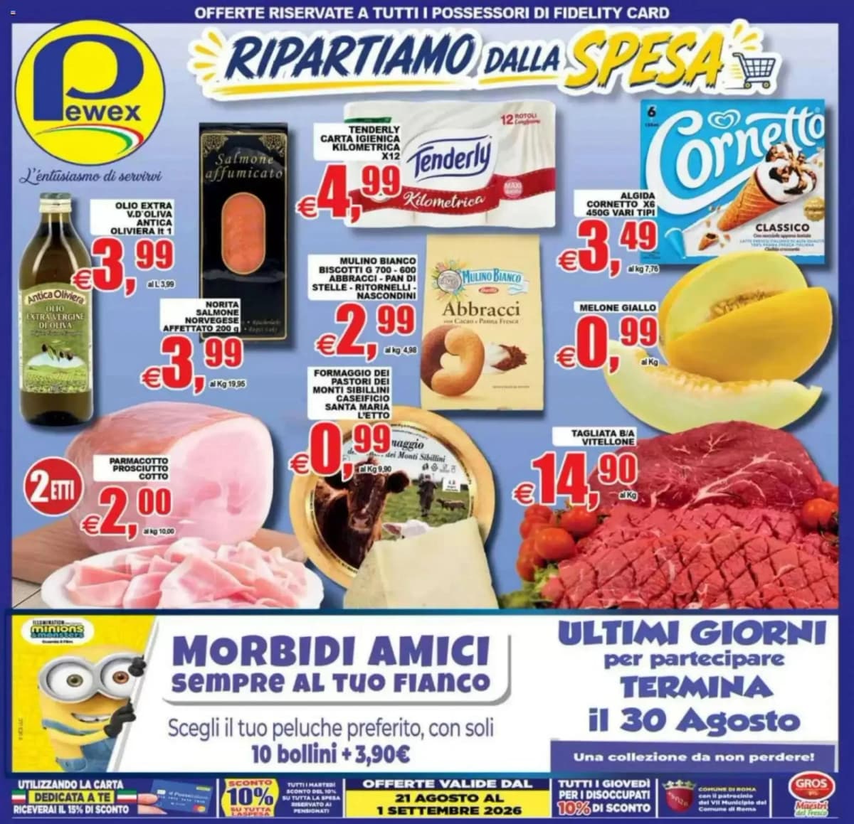 Copertina volantino Pewex