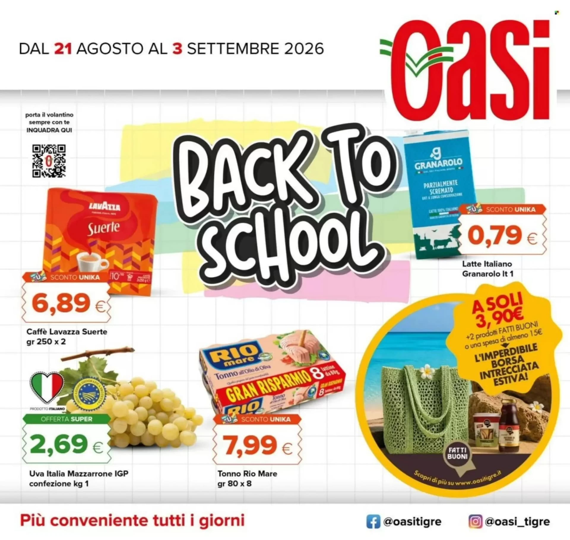 Pagina 1 - Anteprima Volantino Oasi: Offerte valide dal 20 Agosto 2026 al 3 Settembre 2026