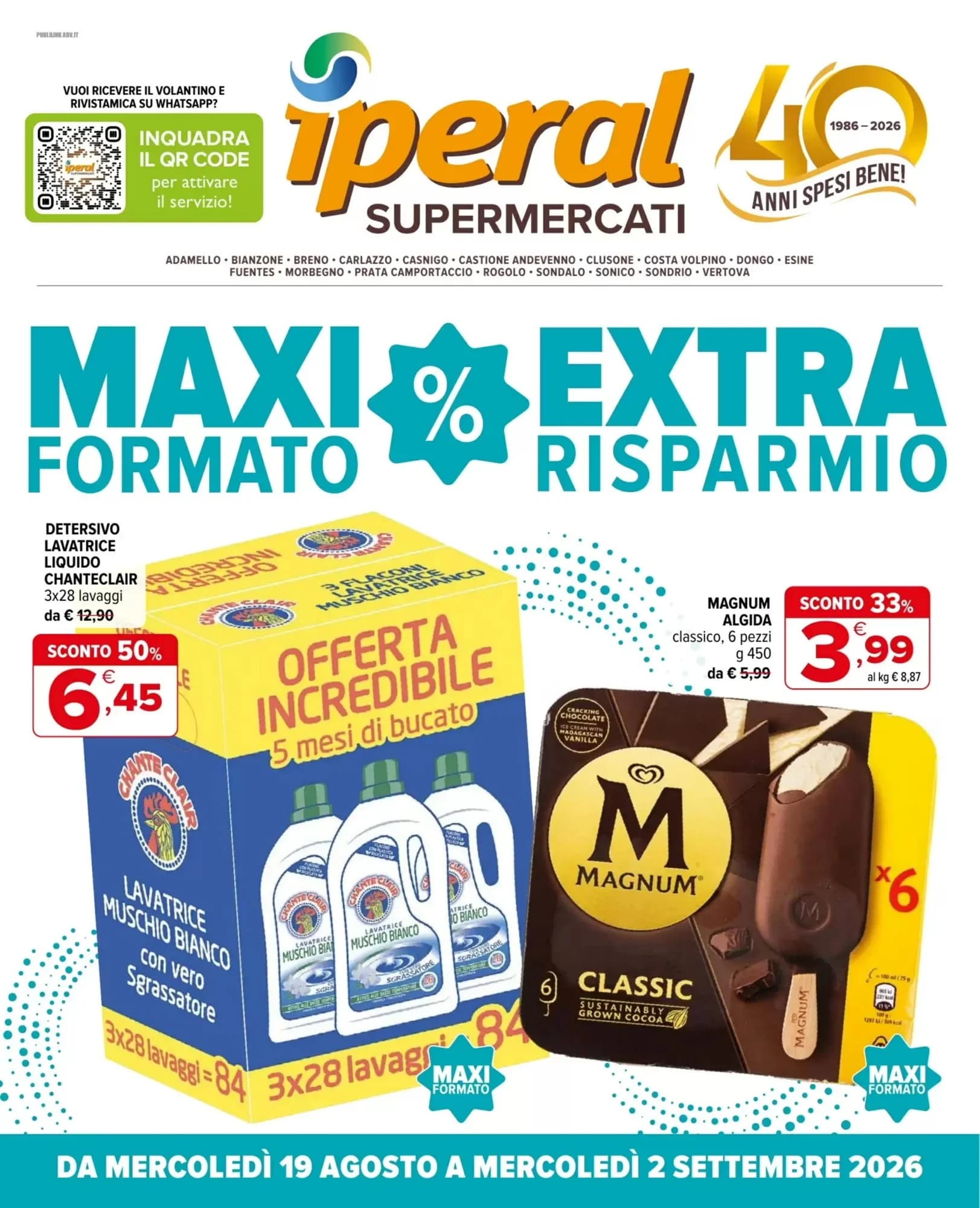 Pagina 1 - Anteprima Volantino Iperal: Offerte valide dal 19 Agosto 2026 al 2 Settembre 2026