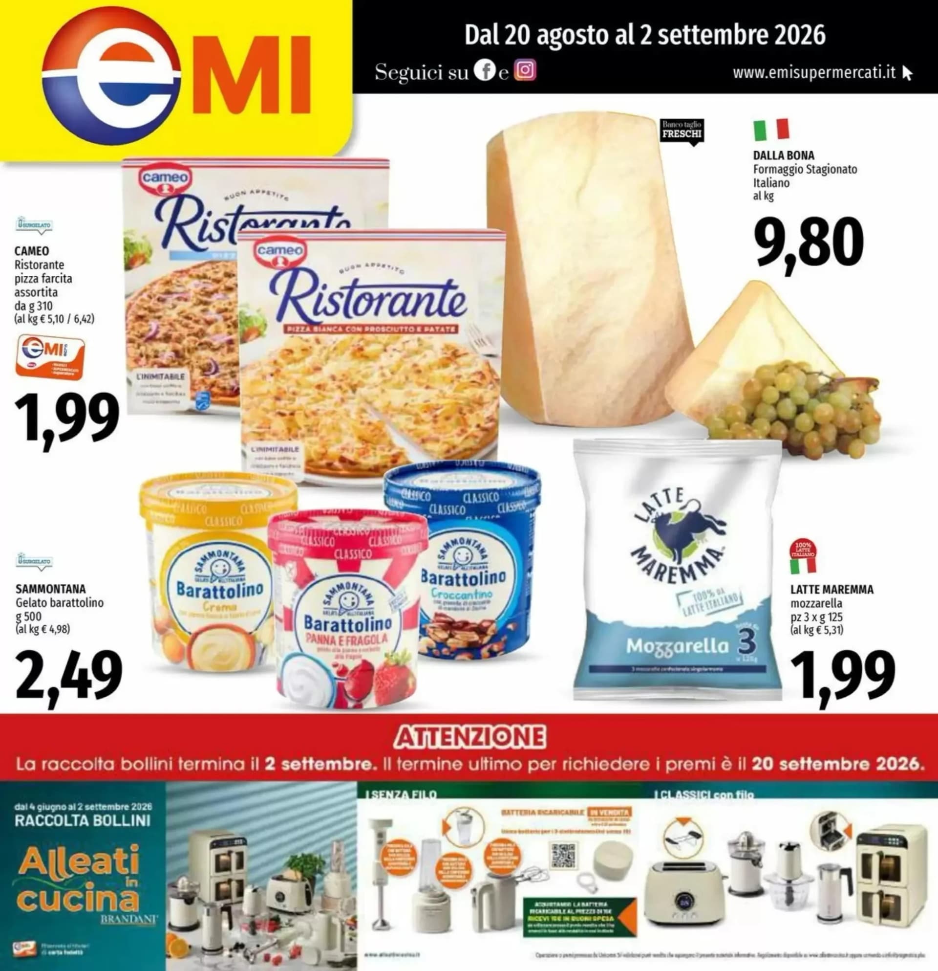 Pagina 1 - Anteprima Volantino Emi Supermercato: Offerte valide dal 20 Agosto 2026 al 2 Settembre 2026