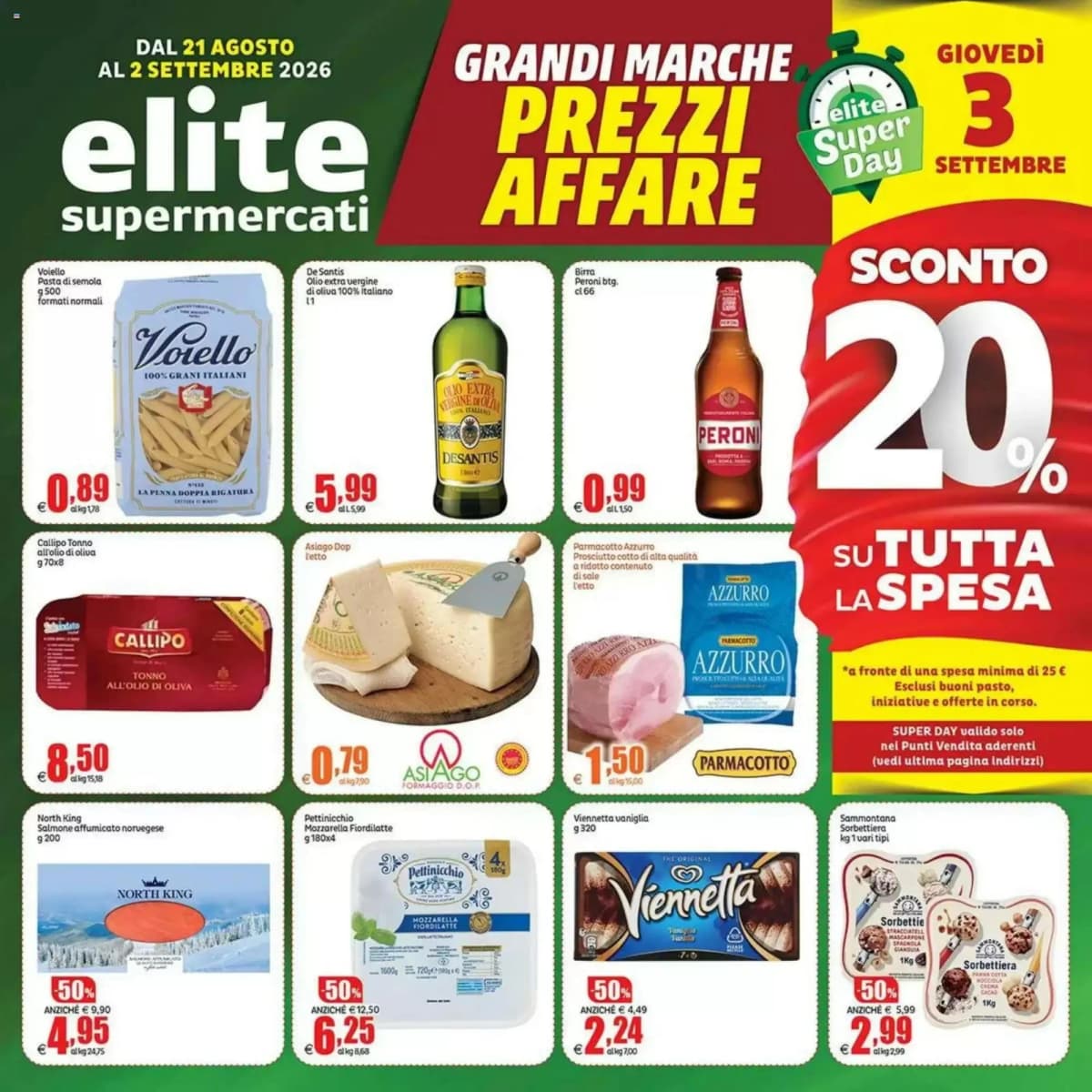 Copertina volantino Elite