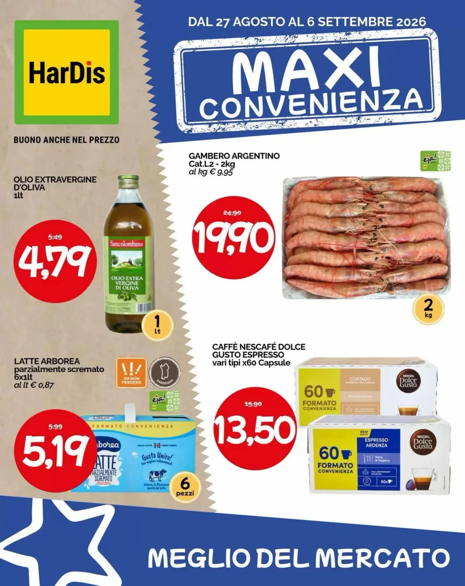 Pagina 1 - Anteprima Volantino Hardis: Offerte valide dal 27 Agosto 2026 al 6 Settembre 2026