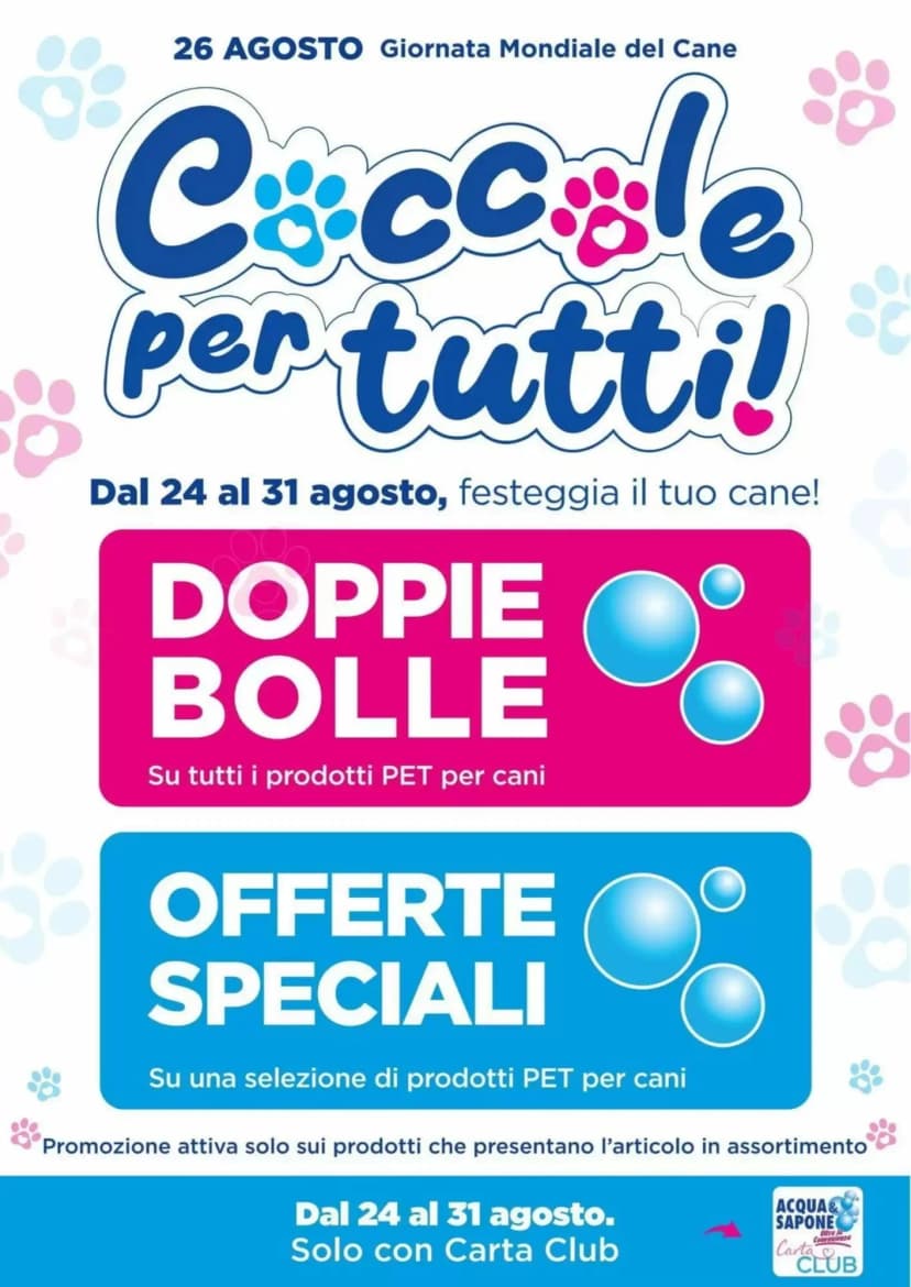 Volantino Acqua & Sapone