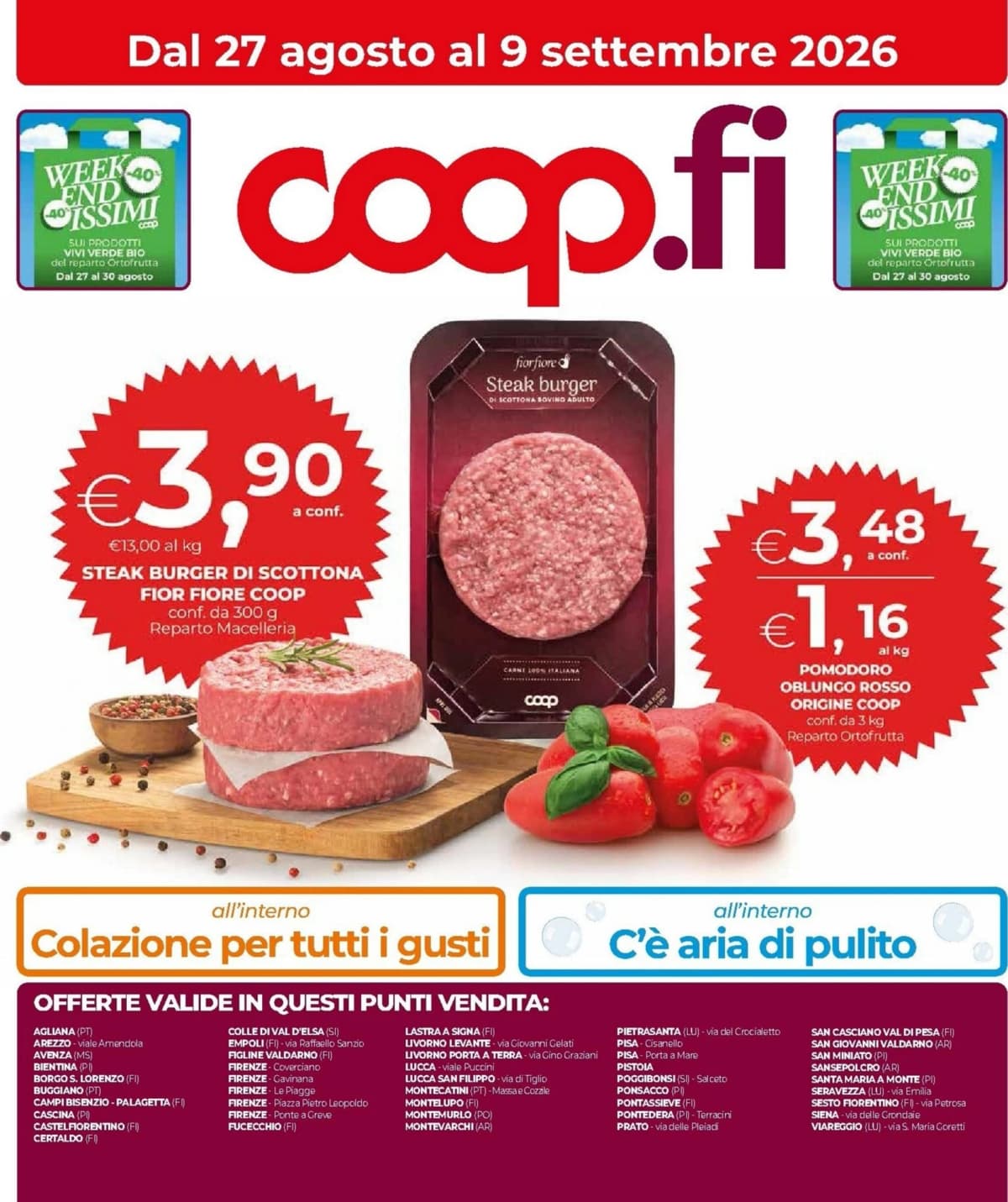 Copertina volantino Unicoop
