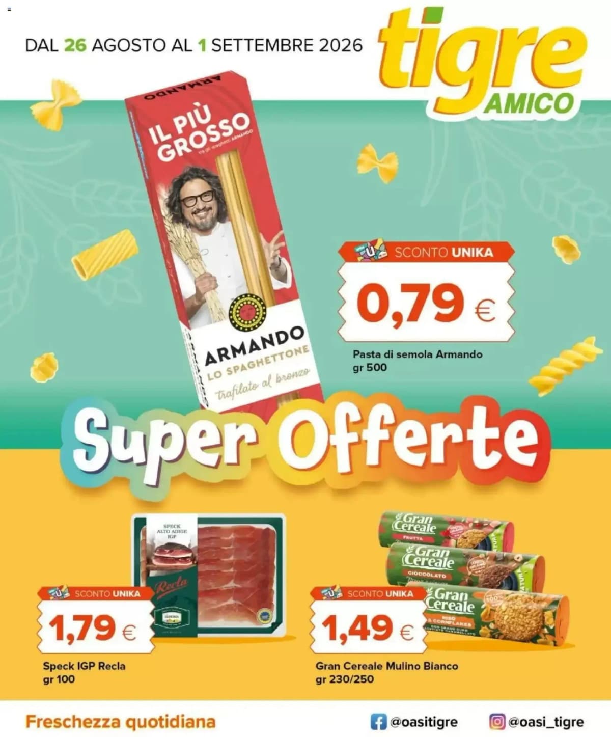 Copertina volantino Tigre amico