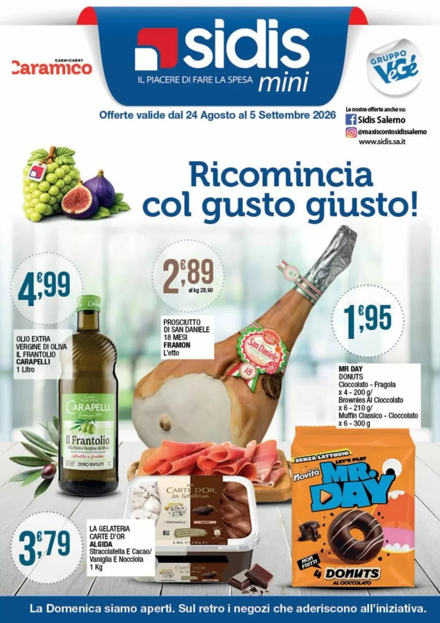 Pagina 1 - Anteprima Volantino Sidis: Offerte valide dal 24 Agosto 2026 al 5 Settembre 2026