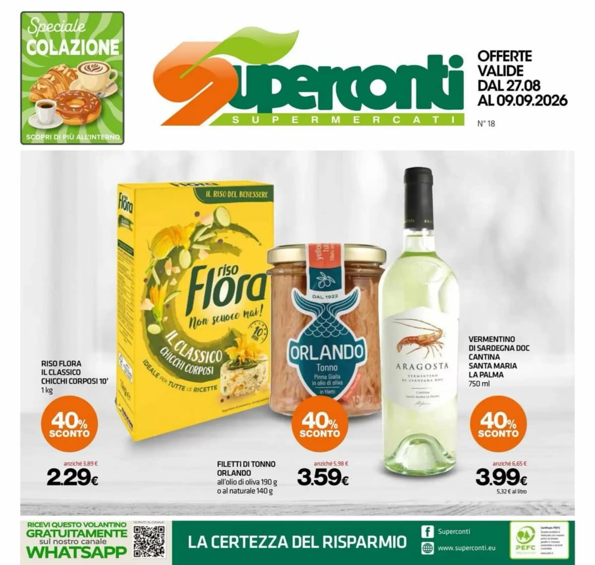 Copertina volantino Grandi Magazzini Superconti