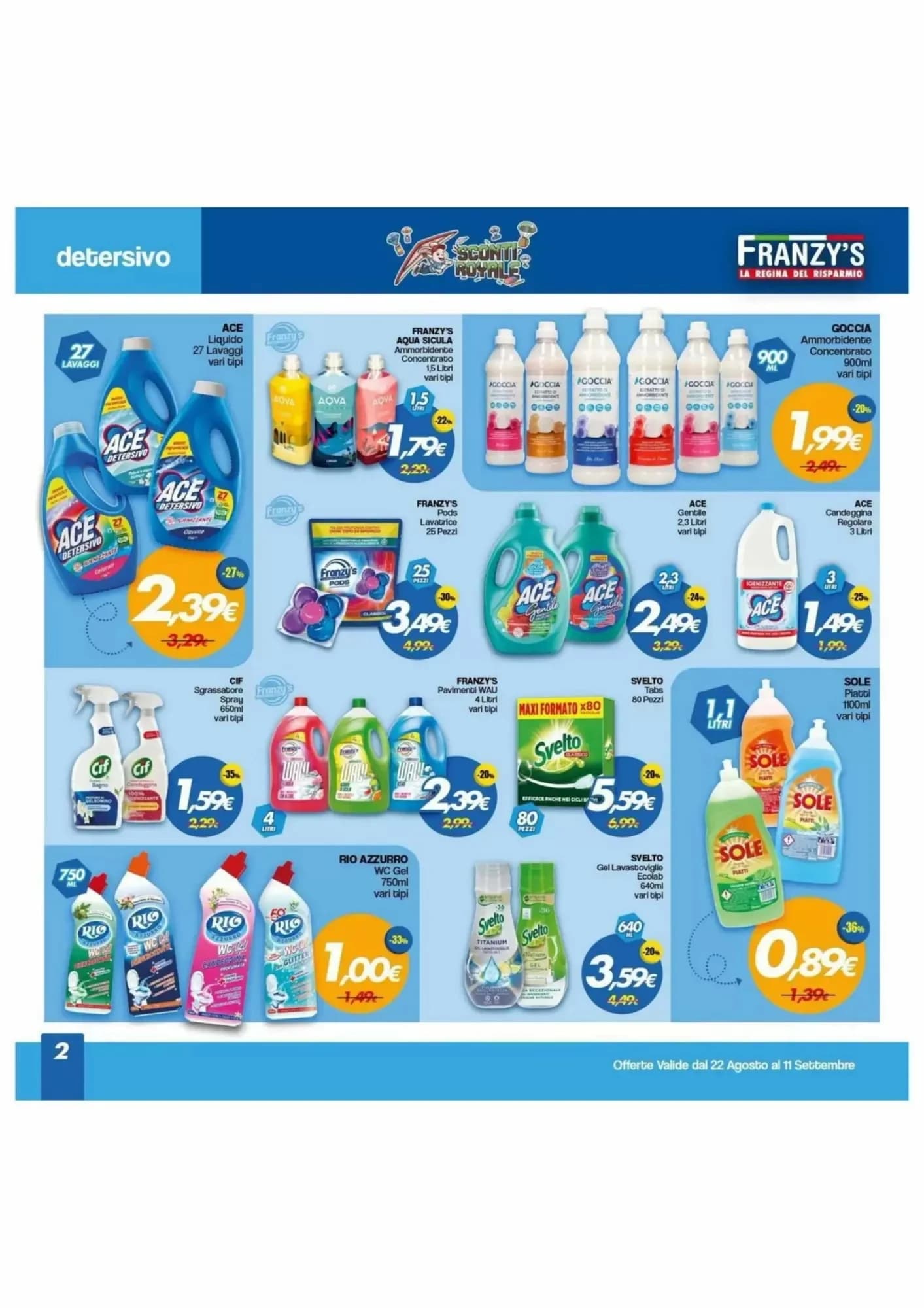 Pagina 2 - Anteprima Volantino Franzys: Offerte valide dal 25 Agosto 2026 al 11 Settembre 2026
